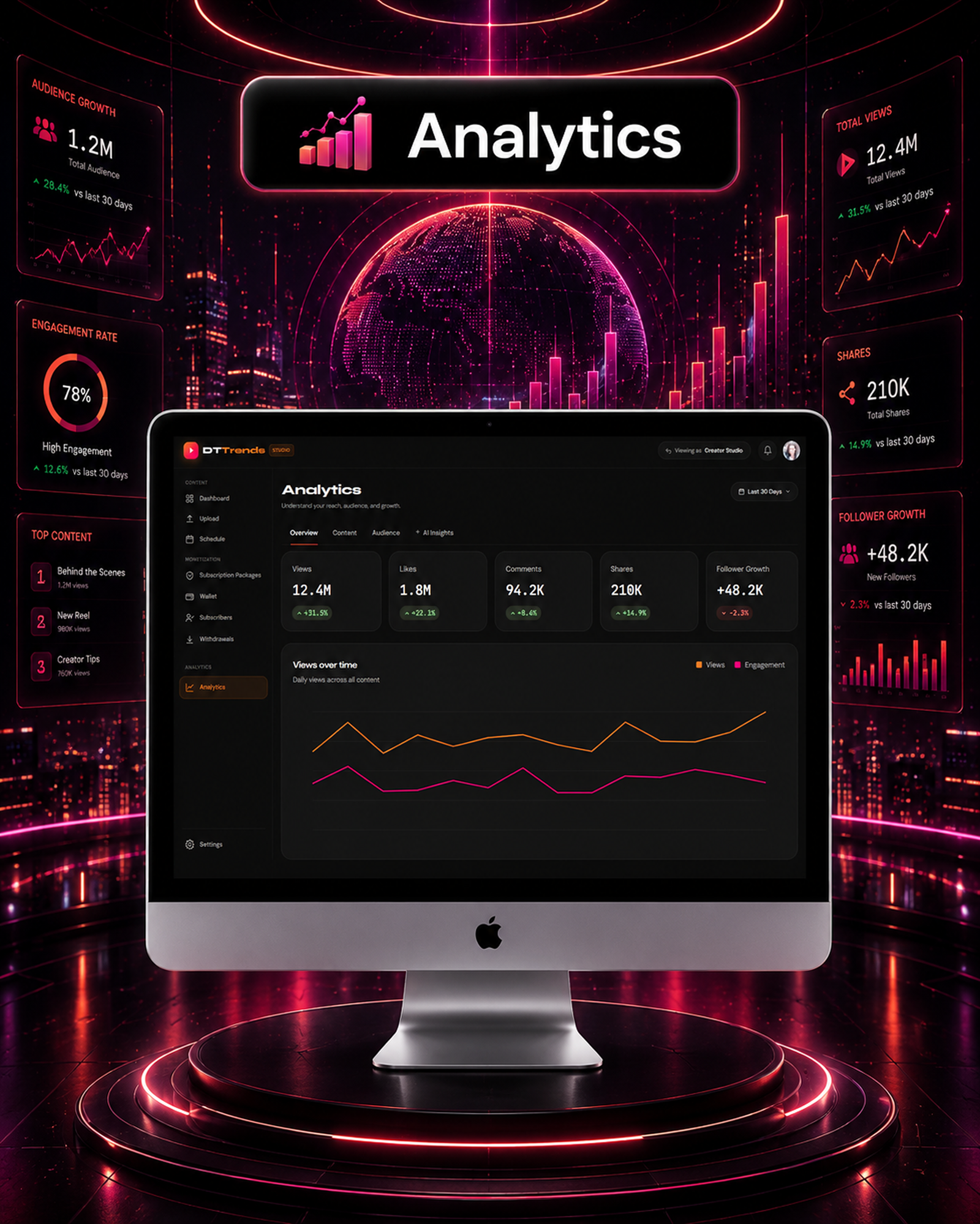DTTrends – TikTok Clone | Reels, Live Streaming, PK Battle, Story, Feed, Chat | Flutter App - 60