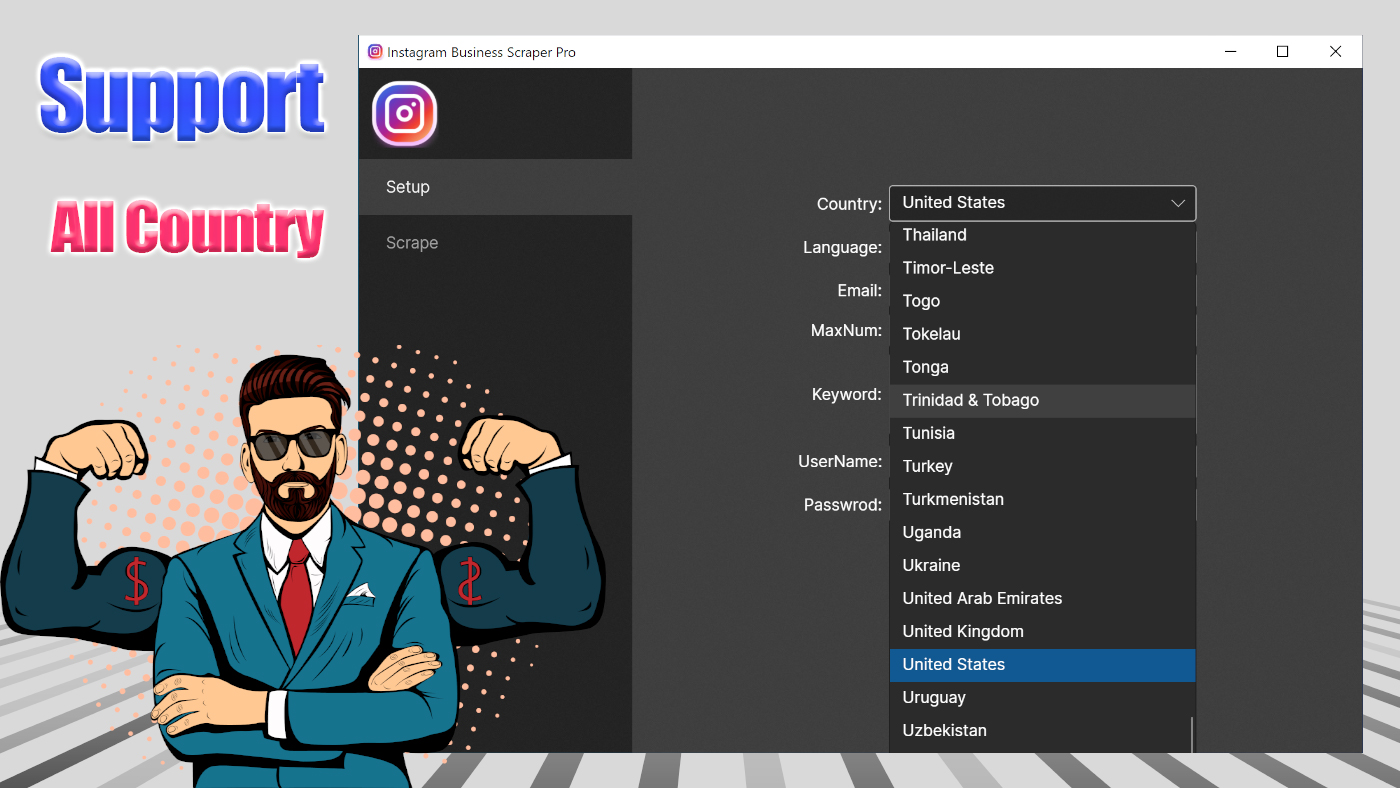 Social Scraper-Instagram Scraper Pro Support Window|Mac