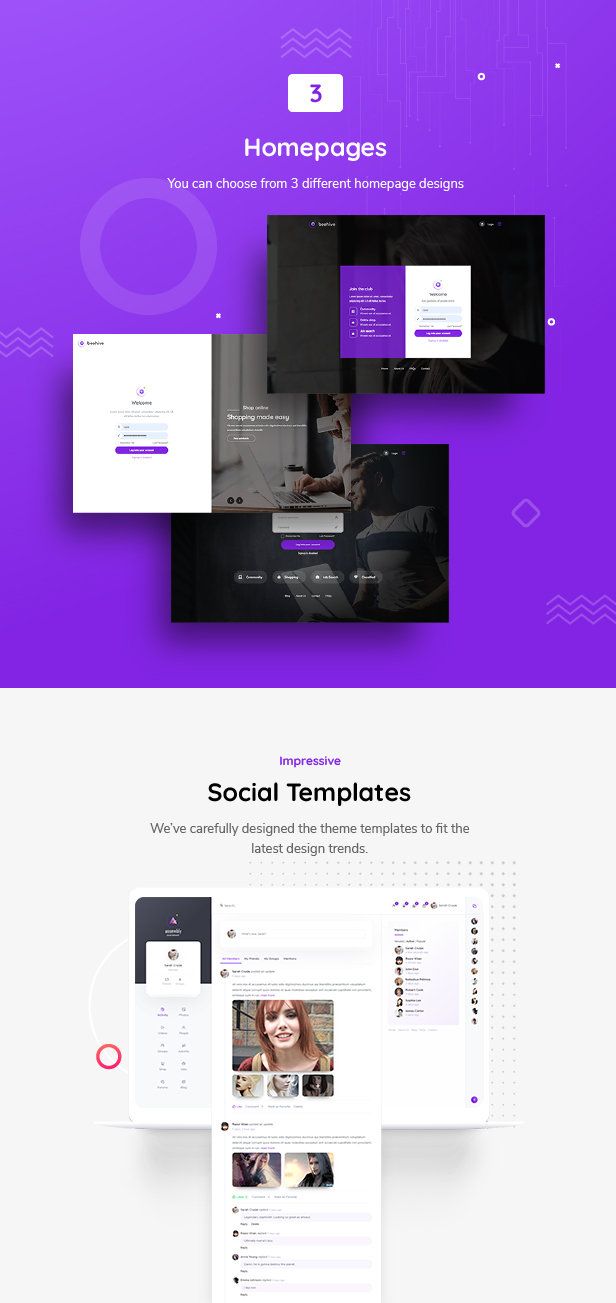 Beehive | Page Templates