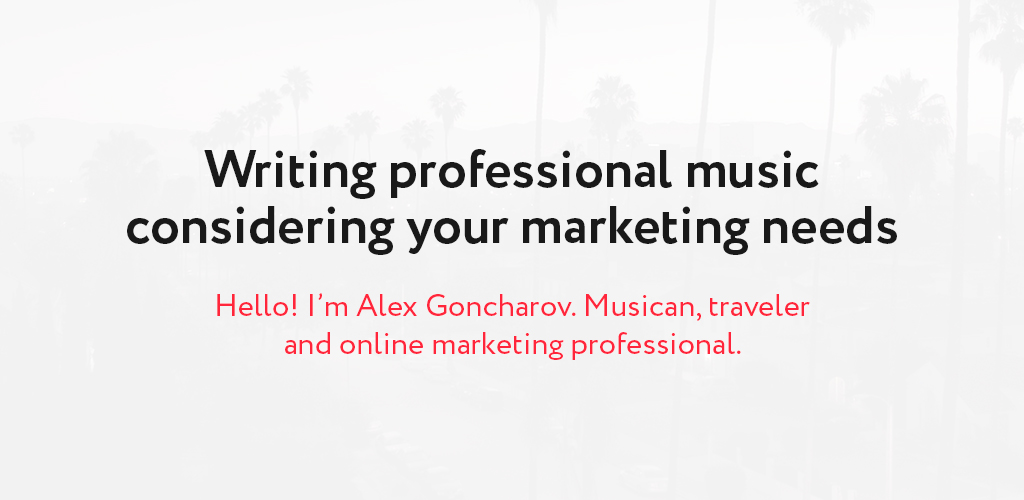 Professional royalty free music considering your marketing needs
