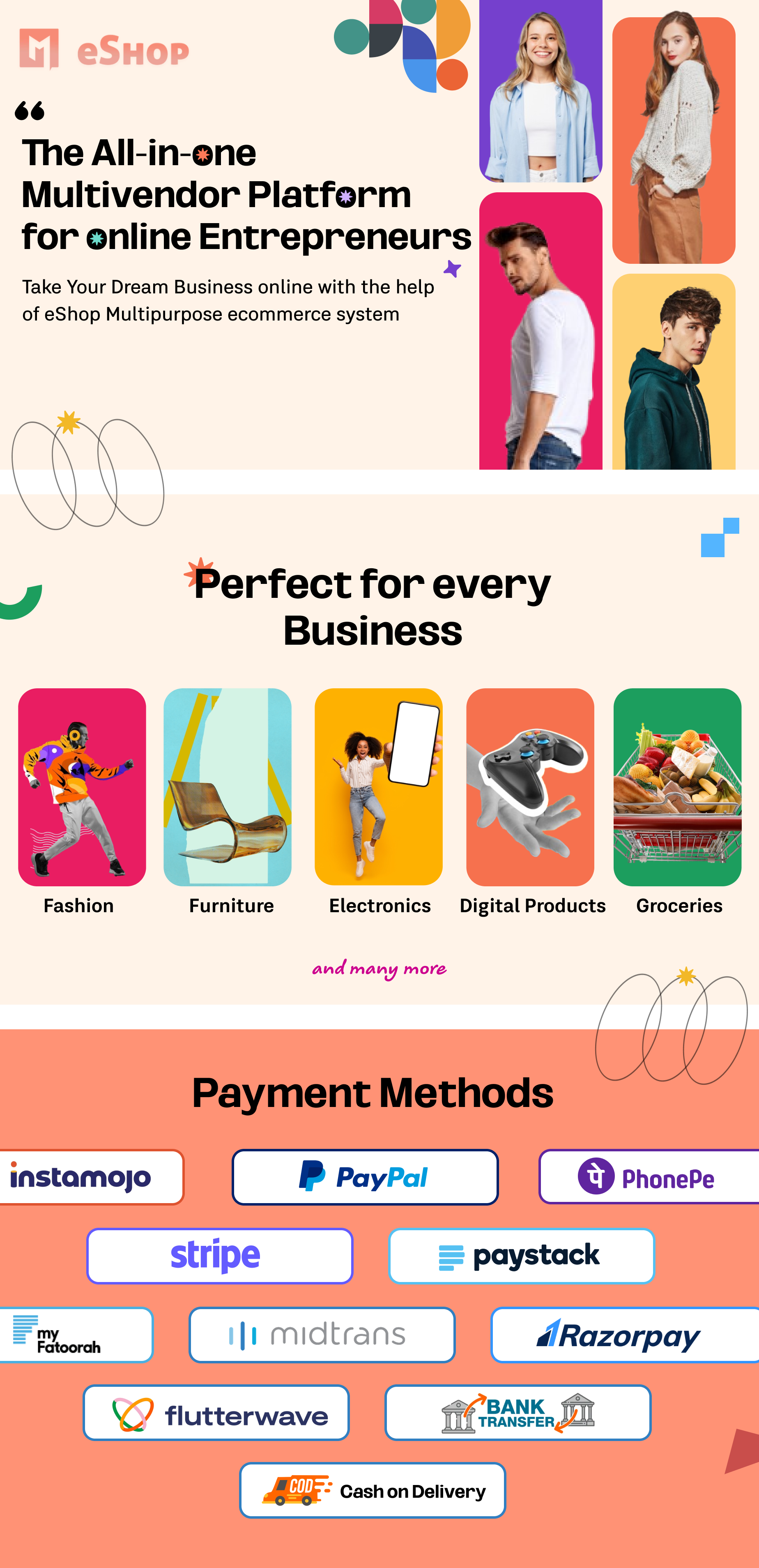 eShop - The All-in-one Multivendor Platform for online Enterepreneurs