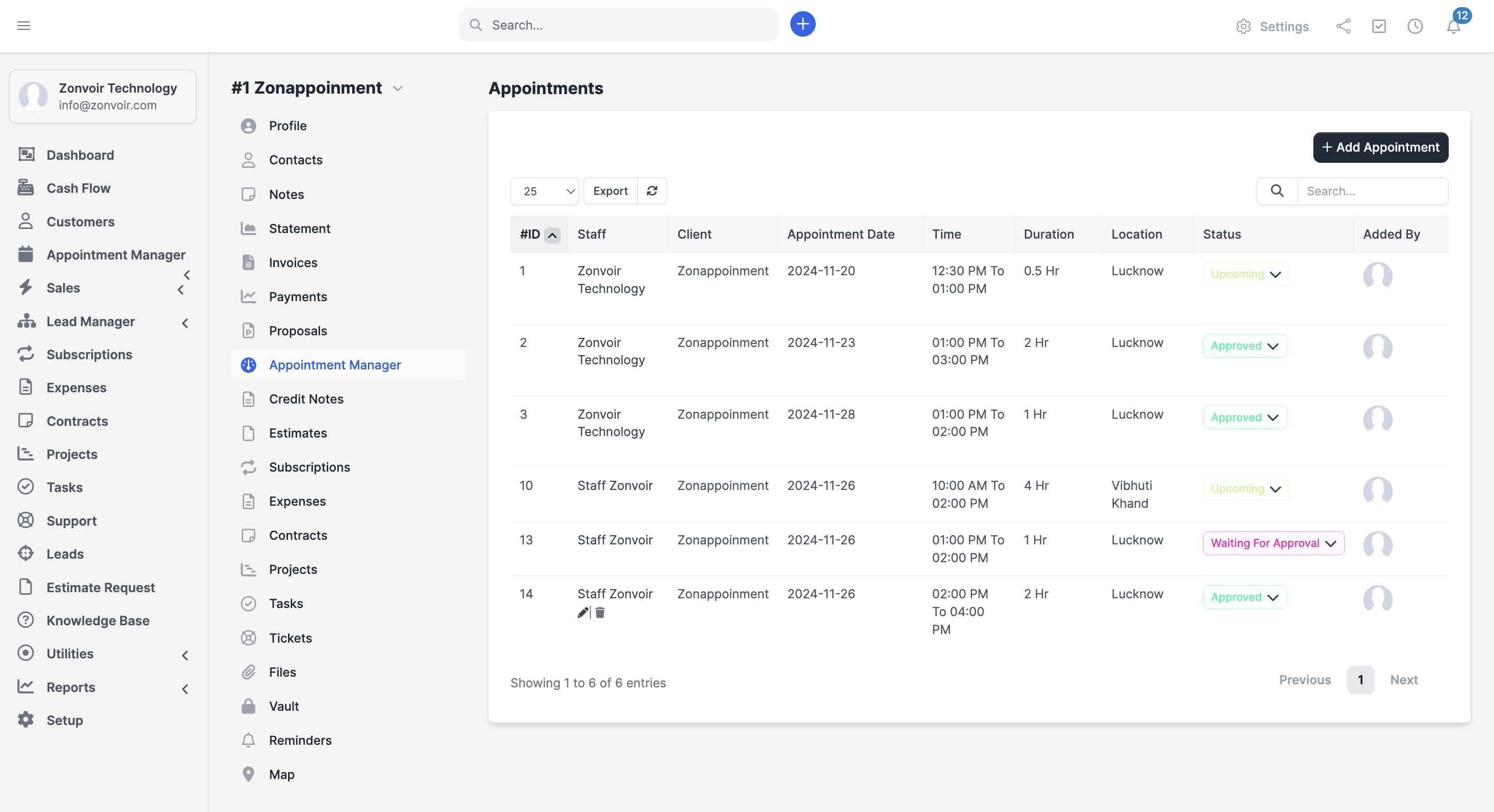 Appointment Module for Perfex CRM - 4