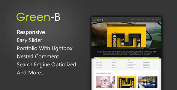 GreenB - Reponsive Blogger Template - Blogger Blogging