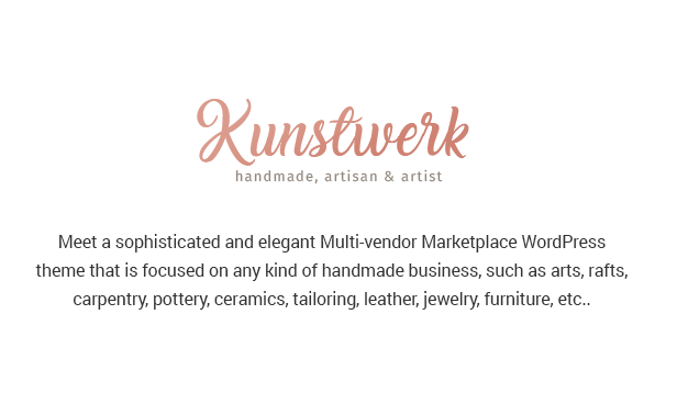 Kunstwerk - Handmade & Artisan Multivendor WordPress Theme - 2