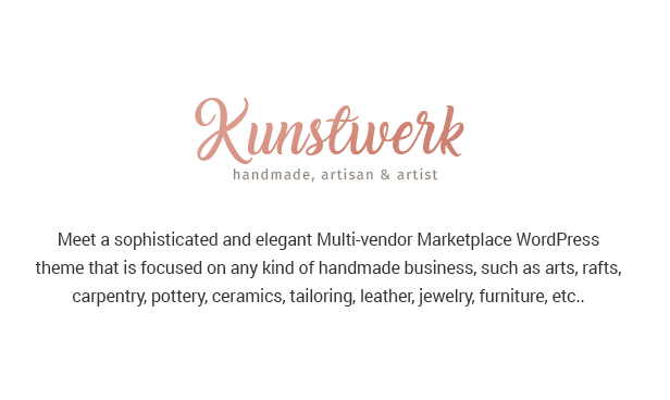Kunstwerk - Handycraft Marketplace WordPress Theme - 2