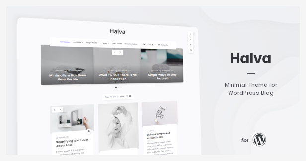 Halva - Minimal Theme for WordPress Blog