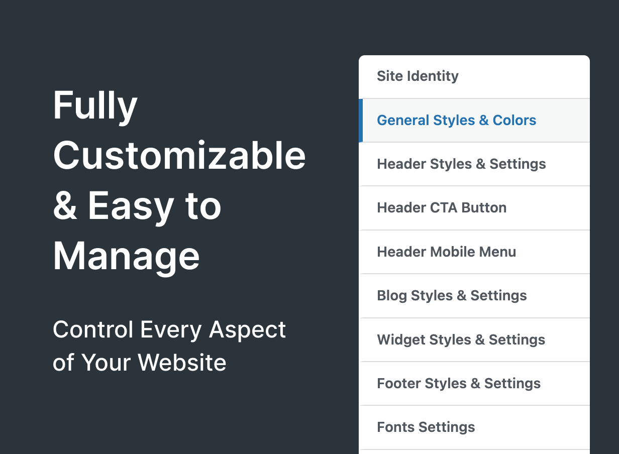 Fully Customizable