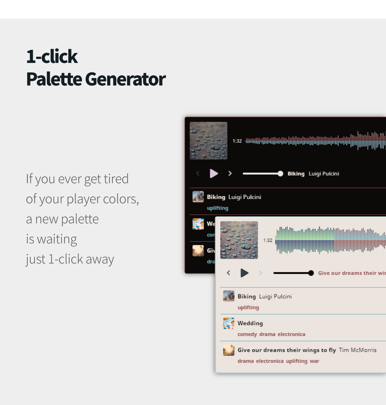 WavePlayer - WordPress Audio Player with Waveform and Playlist - 8