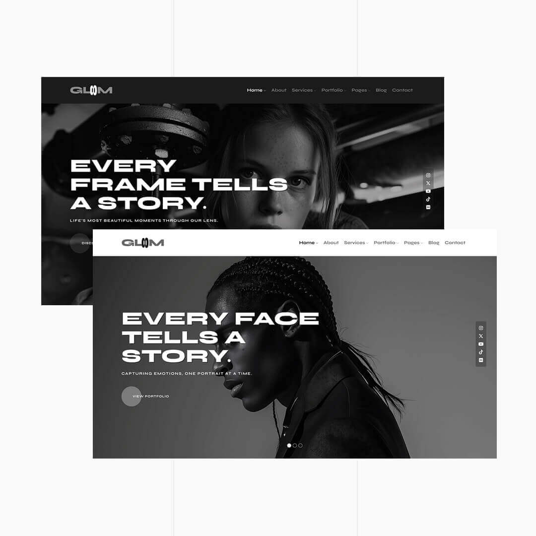 Gloom - Photography Portfolio Template