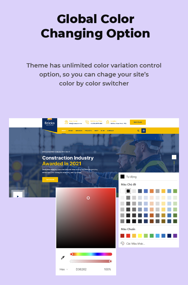 Global Colors Option Available