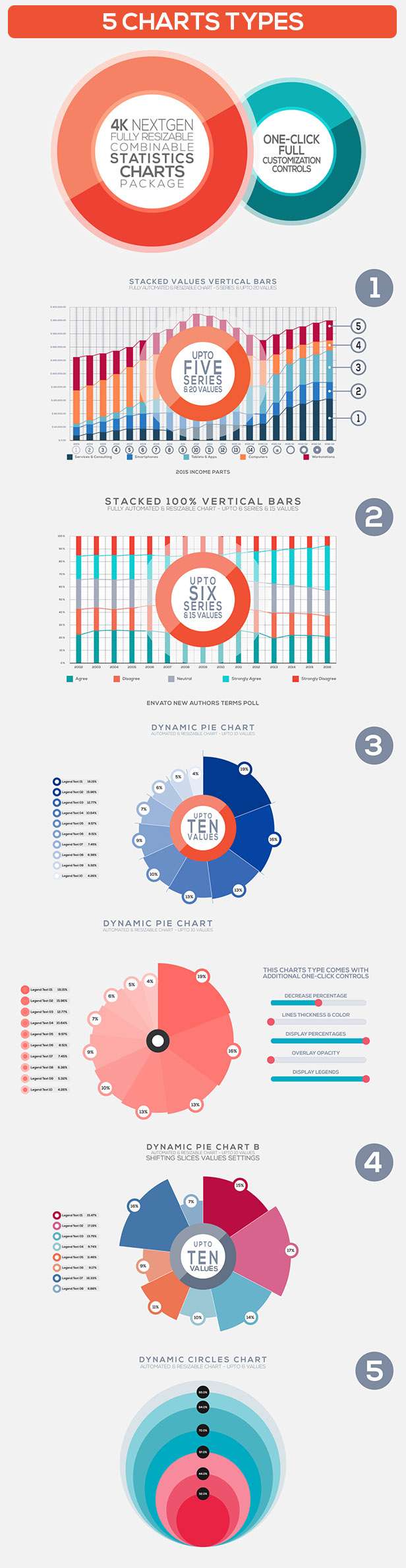 4K NextGen Resizable Statistics Charts & Infographics Pack Two 14190614 - Free After Effects Templates