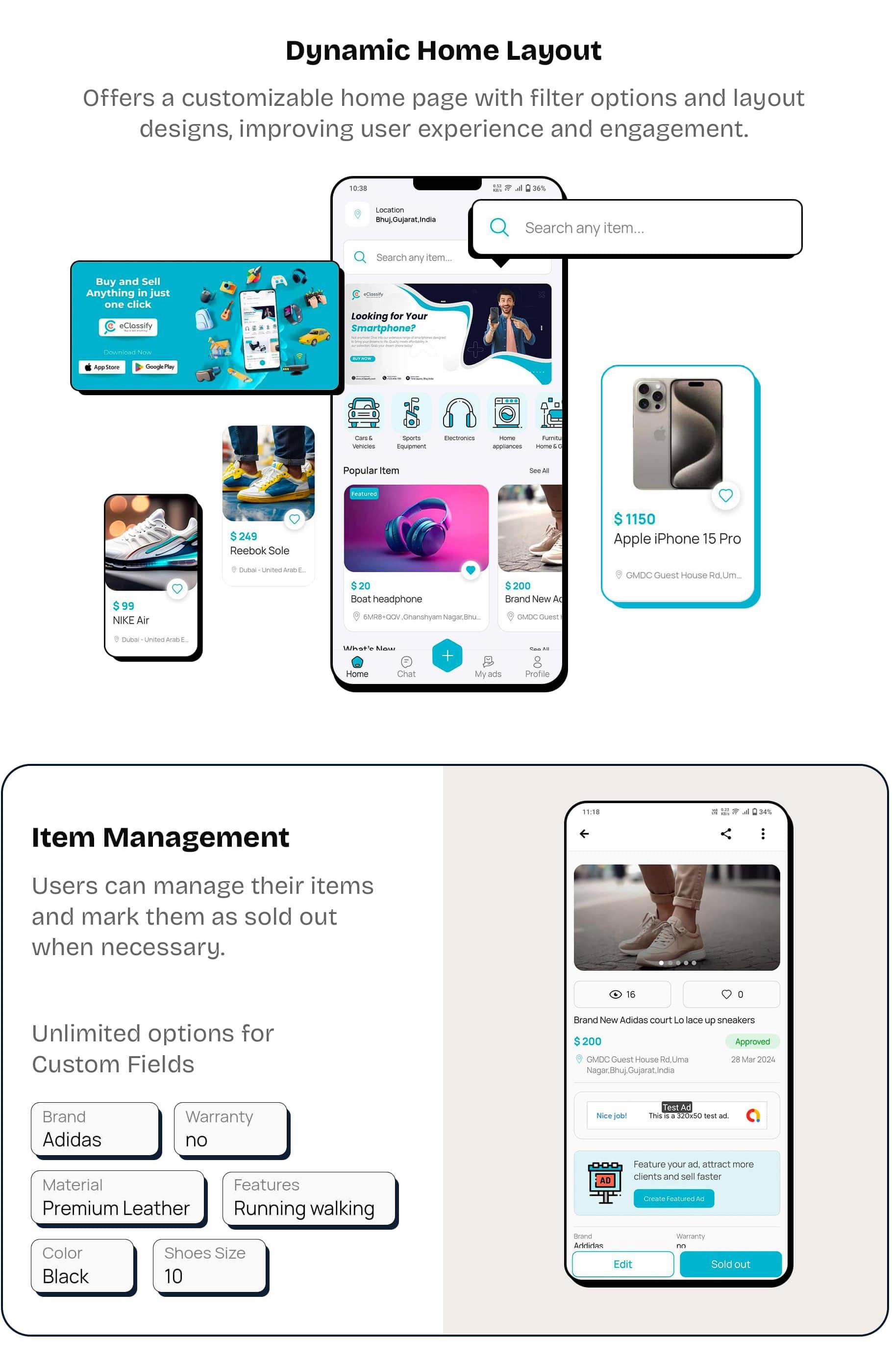 eClassify - Classified Buy and Sell Marketplace Flutter App with Laravel Admin Panel - 12
