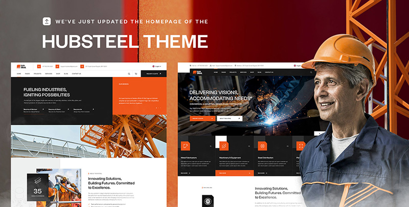 Hubsteel - Industrial & Factory WordPress Theme - 5