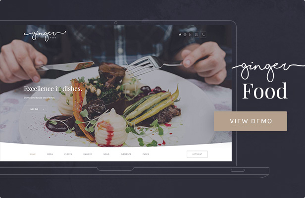 Ginger — Food WordPress Theme