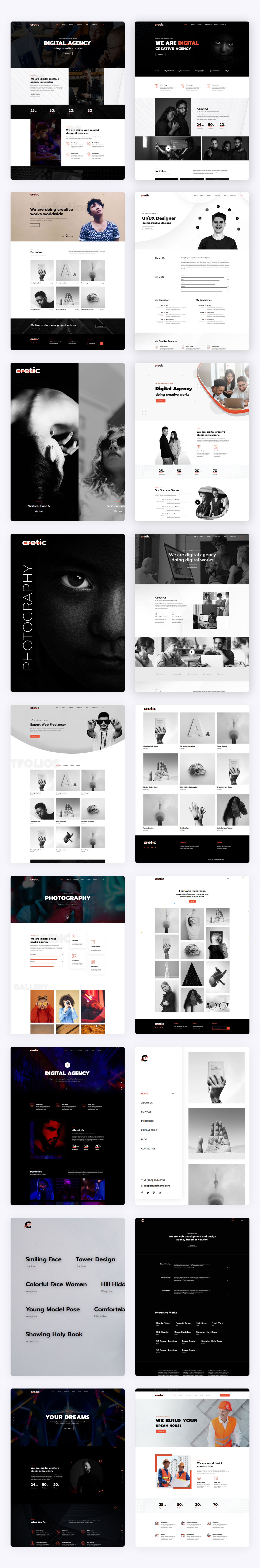 Cretic - Creative Agency WordPress Theme