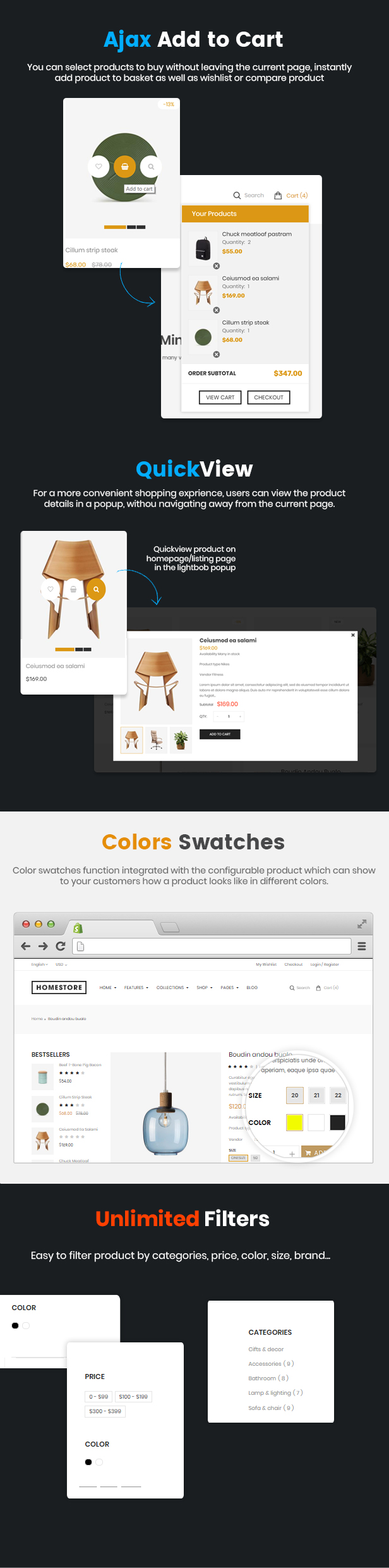 HomeStore - Multipurpose Responsive Shopify Theme with Sections