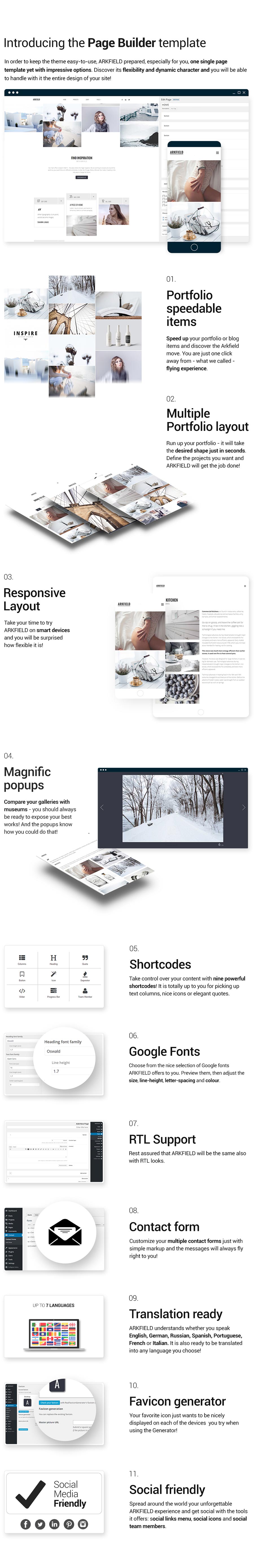 Arkfield - An Elegant Portfolio WordPress Theme - 3