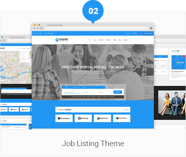 Locator PSD Template Design By Webstrot
