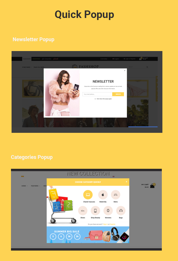 fashshop - Opencart 3 Theme