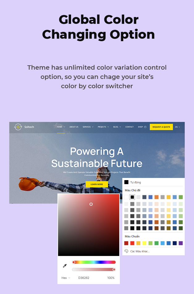Global Colors Option Available
