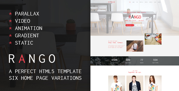 Rango Web Agency - Multipurpose HTML5 Template - Creative Site Templates