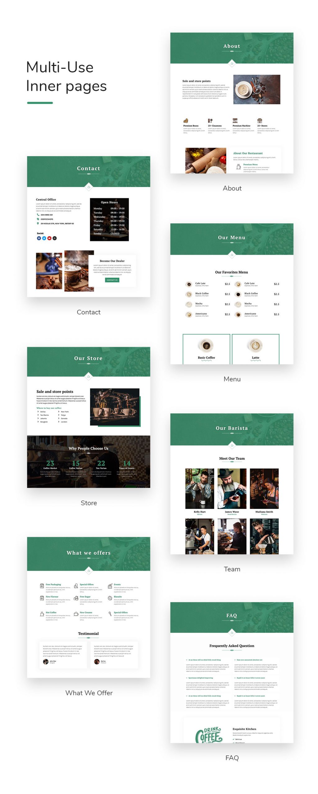 Coffesse | Cafe & Coffee Shop Elementor Template Kit - 2