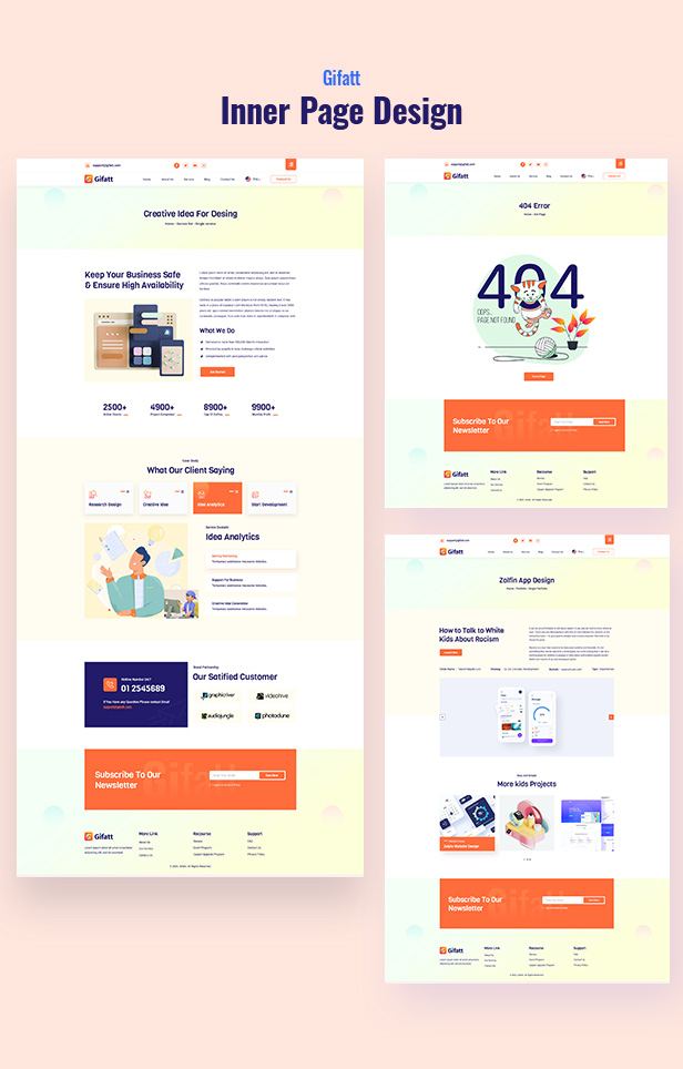 Gifatt - Creative Agency Portfolio HTML5 Template - 4