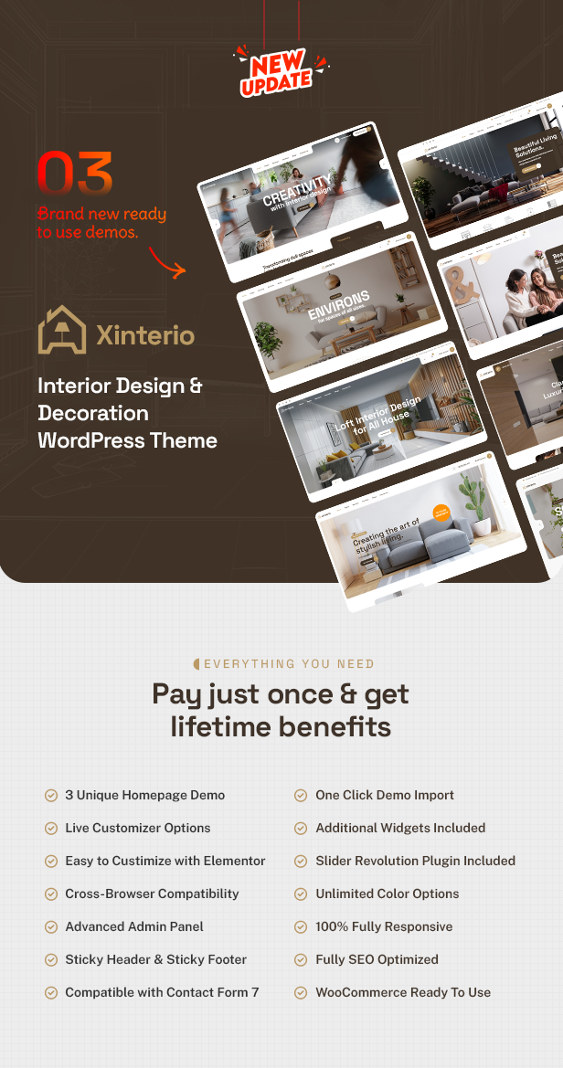 Xinterio WordPress Theme