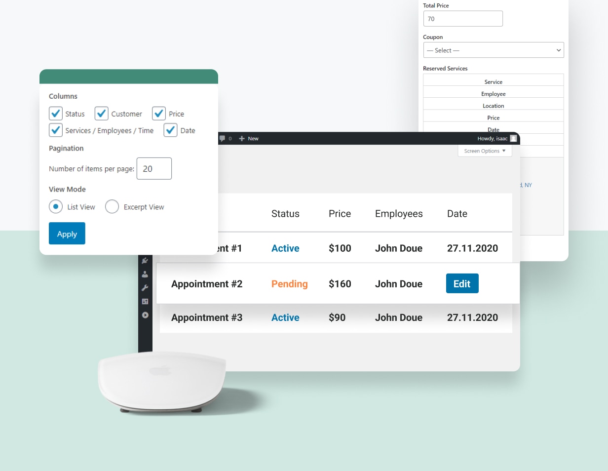 Centralized Bookings Calendar