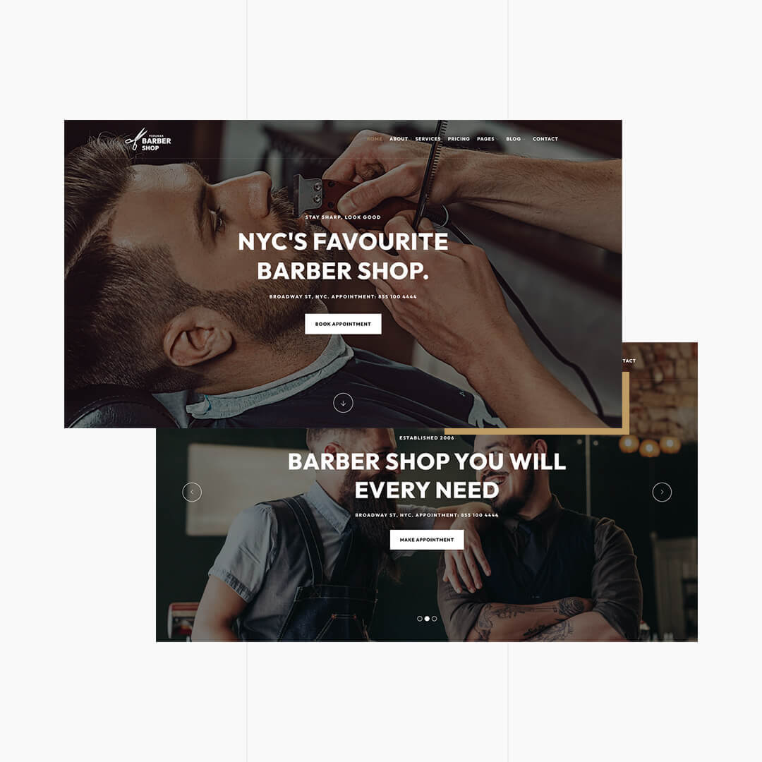 Perukar - Barber WordPress Theme