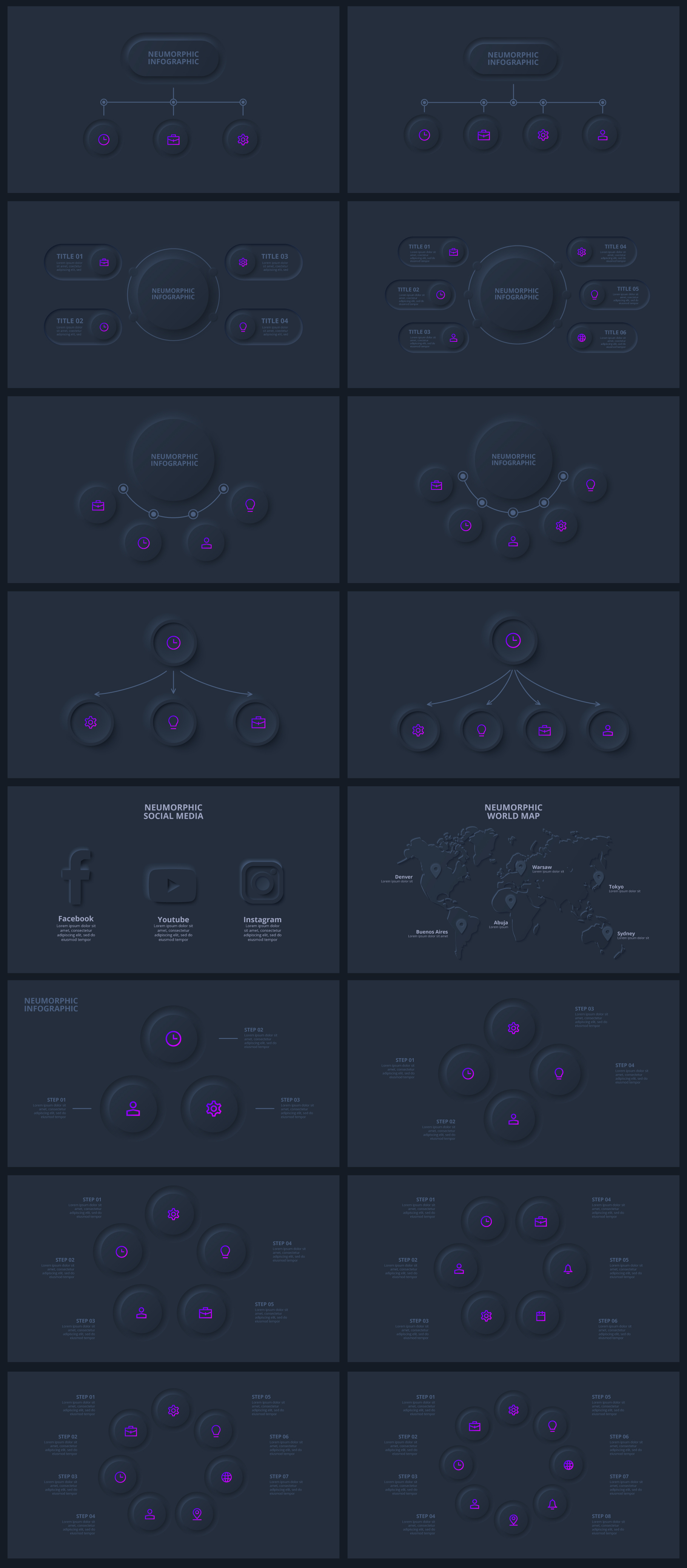 Multipurpose Infographics PowerPoint Templates v.5.2 - 70