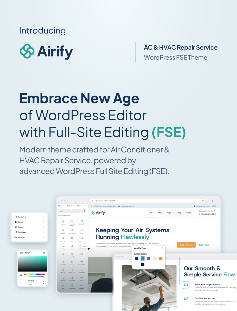 Airify – HVAC Repair Service FSE WordPress Theme - 3