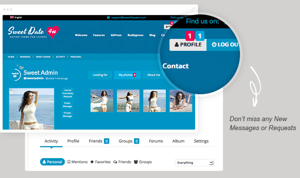Sweet Date - More than a Wordpress Dating Theme - 10
