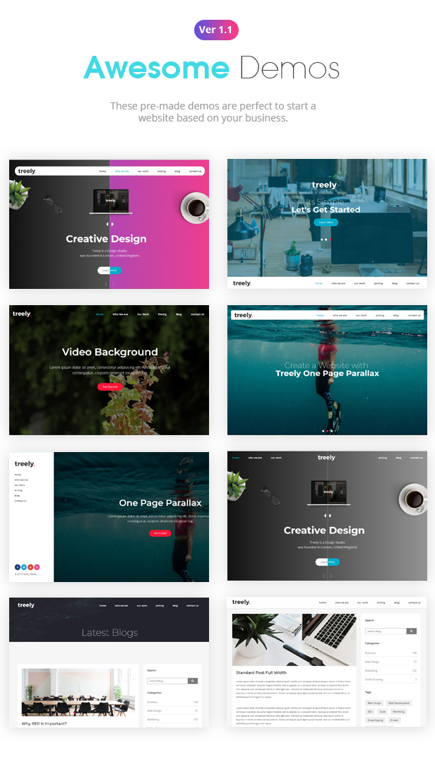 Treely - One Page Parallax - 3