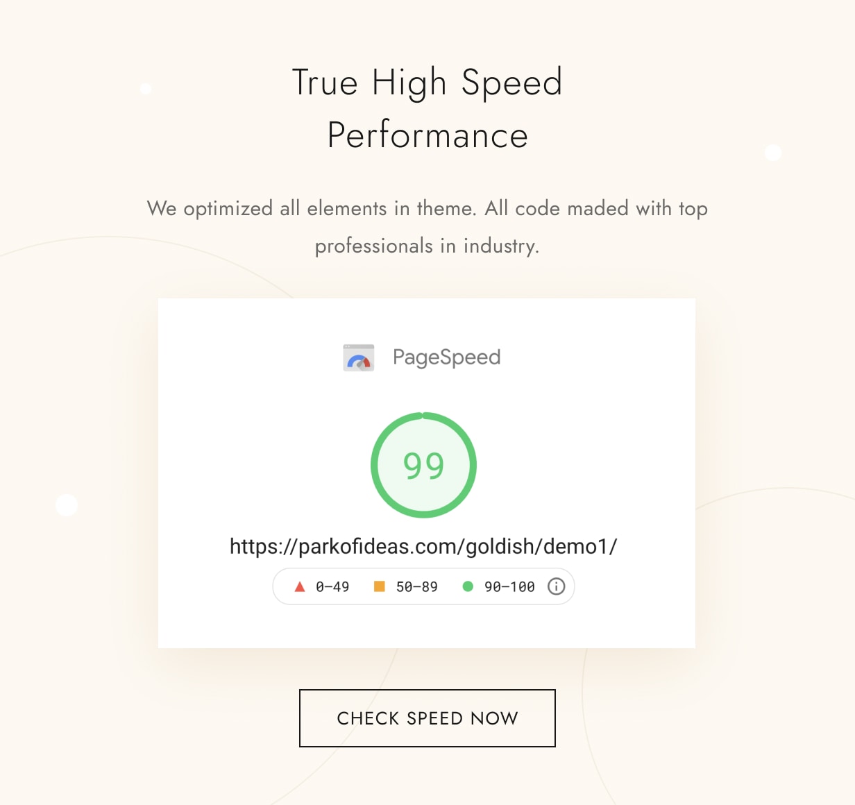 Goldish - True High Speed