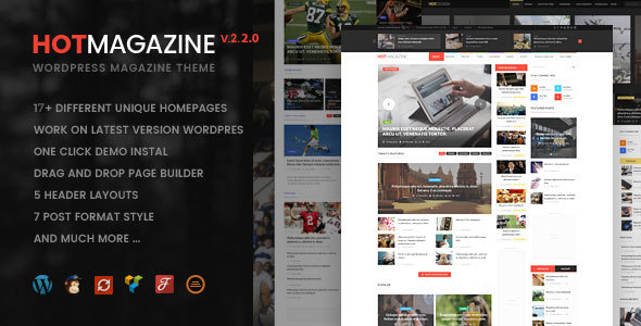 Hotmagazine - News & Magazine WordPress Theme - News / Editorial Blog / Magazine