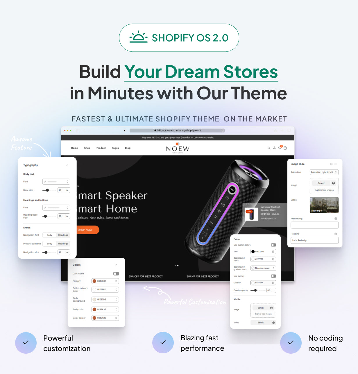 Noew | Single Product Shopify Theme OS 2.0 (PASS=1)
