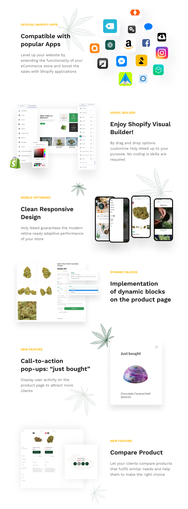 Holy Weed - Medical Marijuana Shopify Store Template for Cannabis Oil and Drug Shop - 6