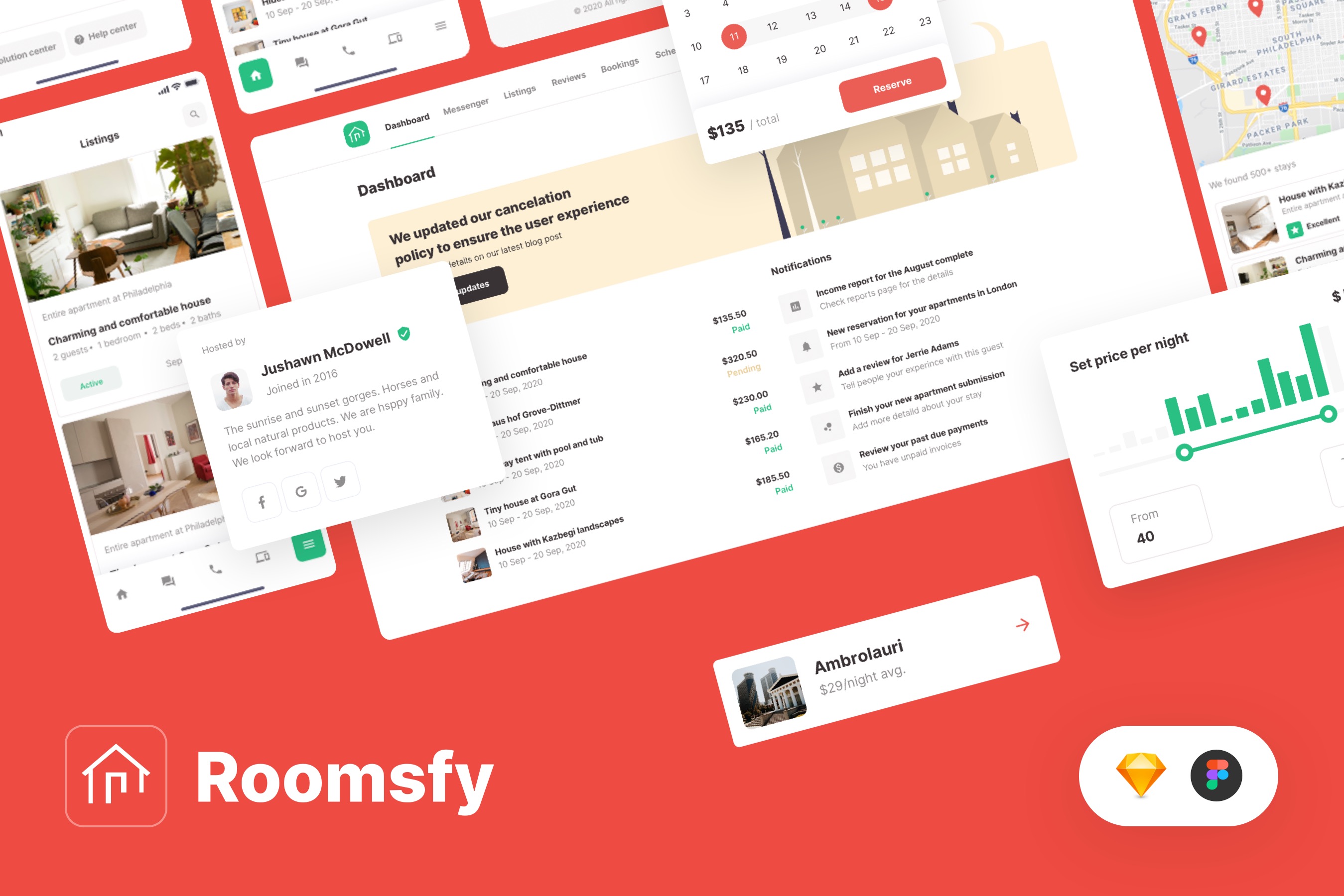 Roomsfy - UI Kit for Real Estate Bookings Apps - 2
