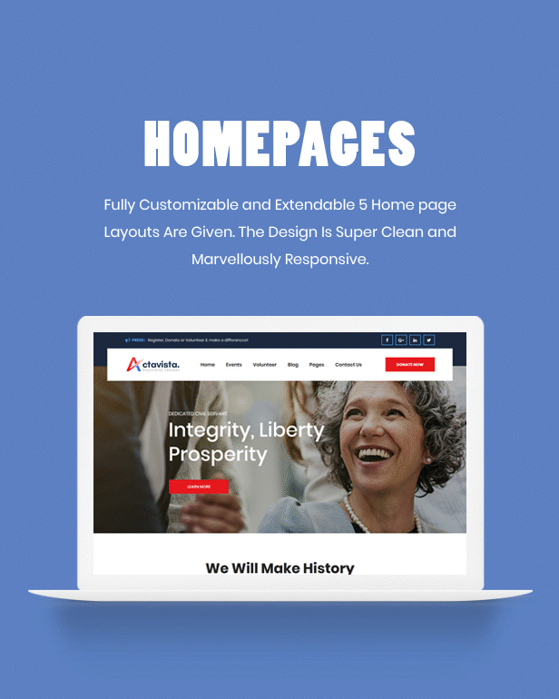 Actavista - A Responsive Political WordPress Theme For Politicians and Organizations - 9