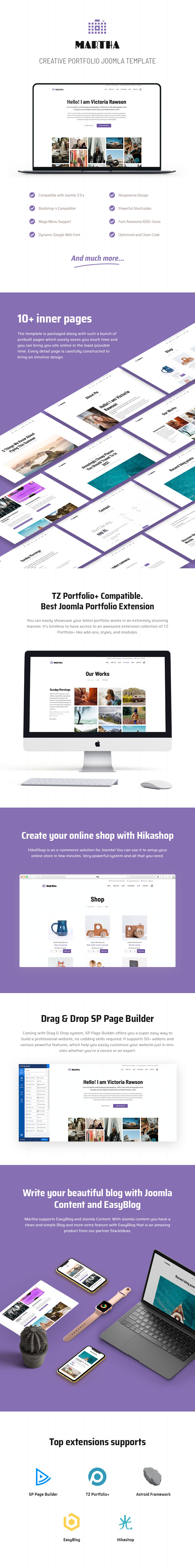 Martha | Creative Portfolio Joomla 4 Template - 1