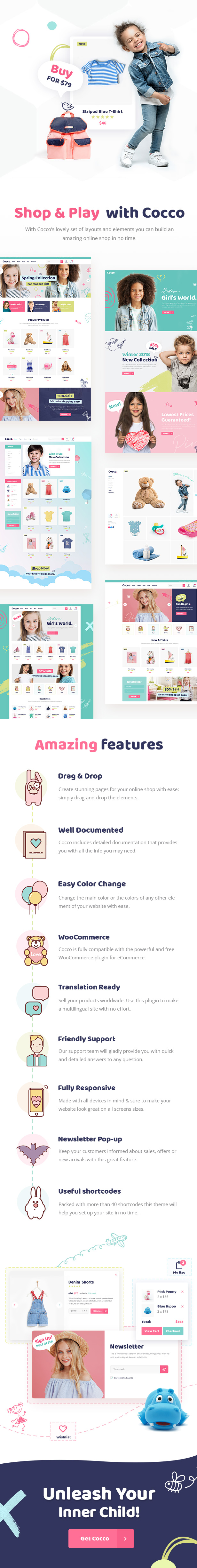 Cocco - Kids Store and Baby Shop WordPress Theme - 1
