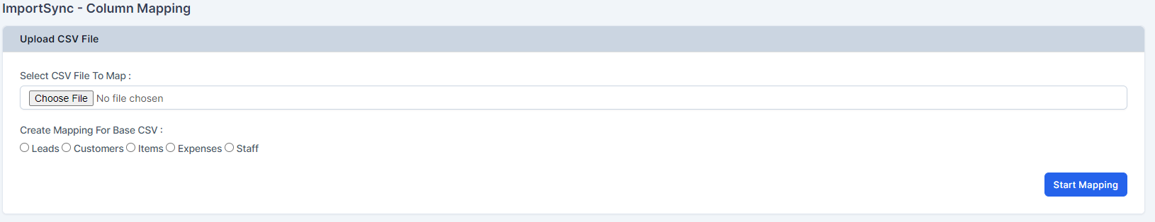 ImportSync - CSV Mapping For Perfex CRM - 1