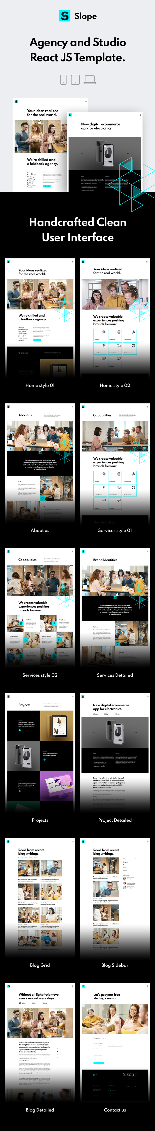 Slope Creative React JS Template