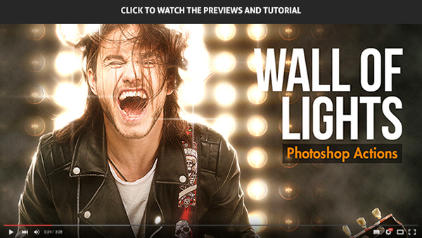 Wall of Lights - Photoshop Actions - 1