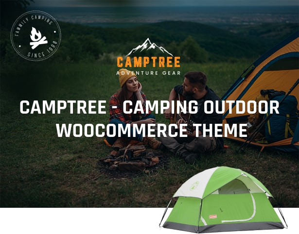 Camptree - Outdoor Camping Equipment WooCommerce Elementor Theme by  themelexus