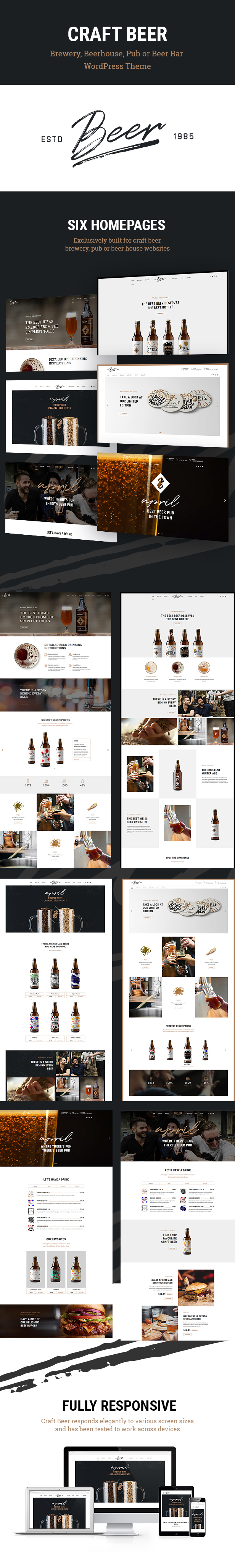 Craft Beer - Brewery & Pub WordPress Theme - 2