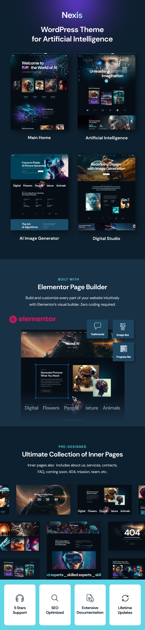Nexis - AI Agency & Startup WordPress Theme - 1