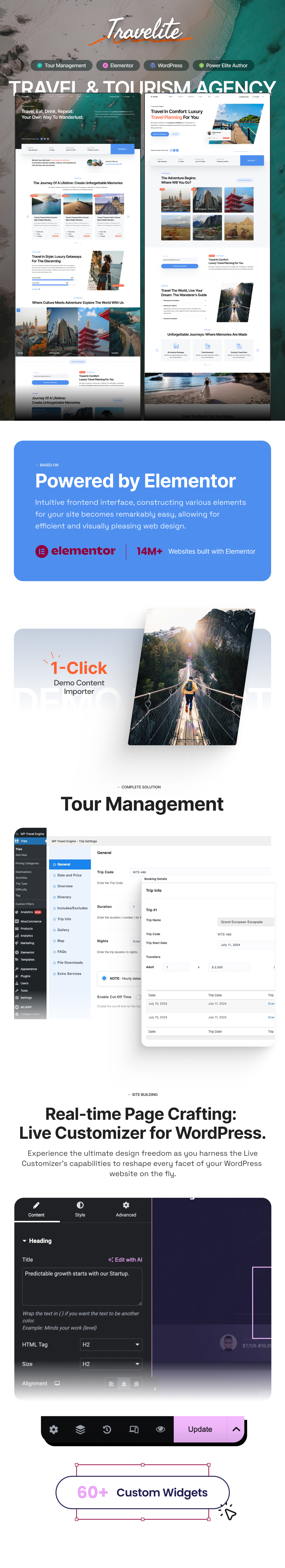 Travelite - Travel & Tourism Agency WordPress Theme - 1