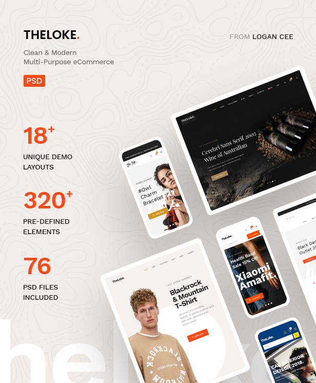 TheLoke - Clean & Modern Multi-Purpose eCommerce PSD Template - 4